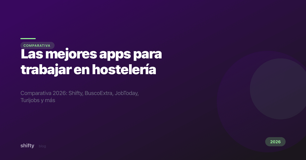 Portada del artículo sobre las mejores apps para encontrar trabajo en hostelería en 2026