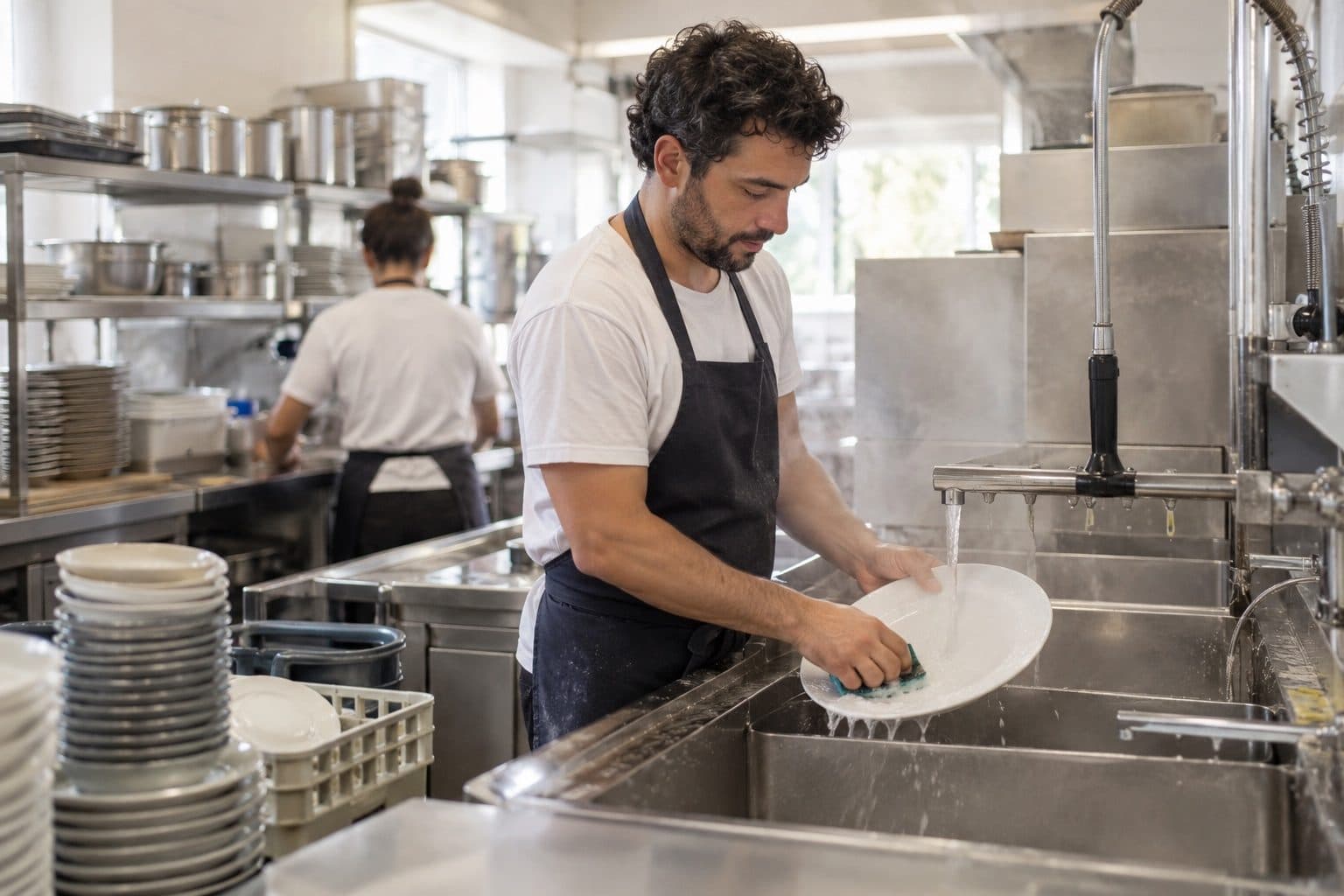Friegaplatos: funciones, sueldo y cómo dar el salto a cocina