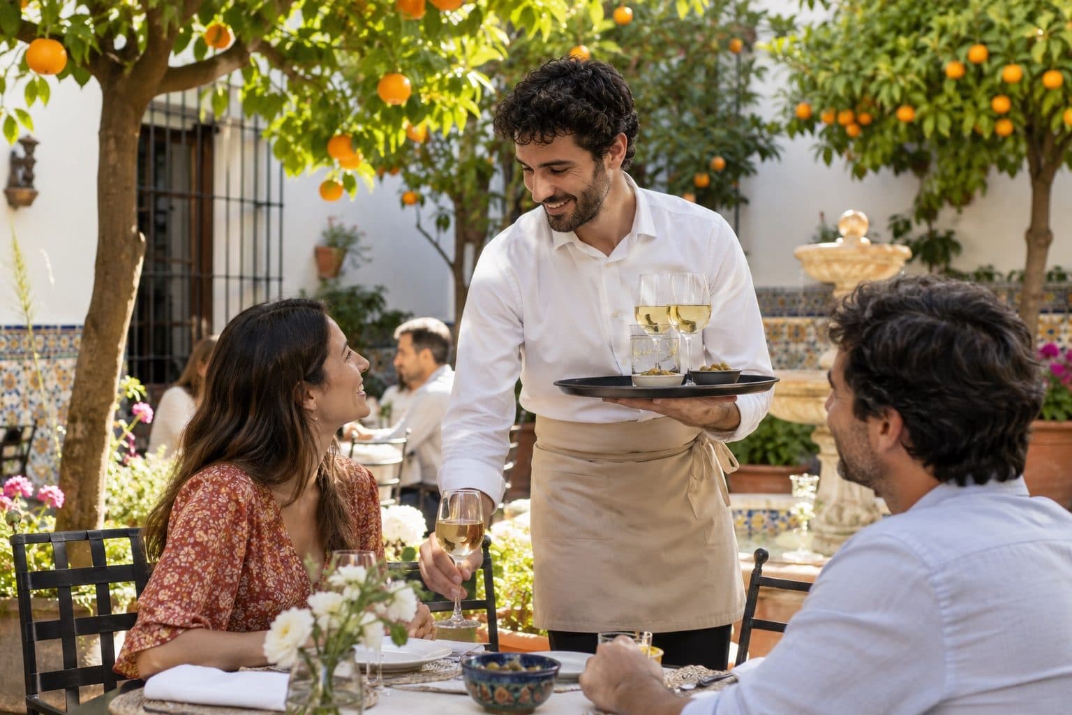 Trabajo de camarero en Sevilla y Málaga: sueldo, zonas y temporada
