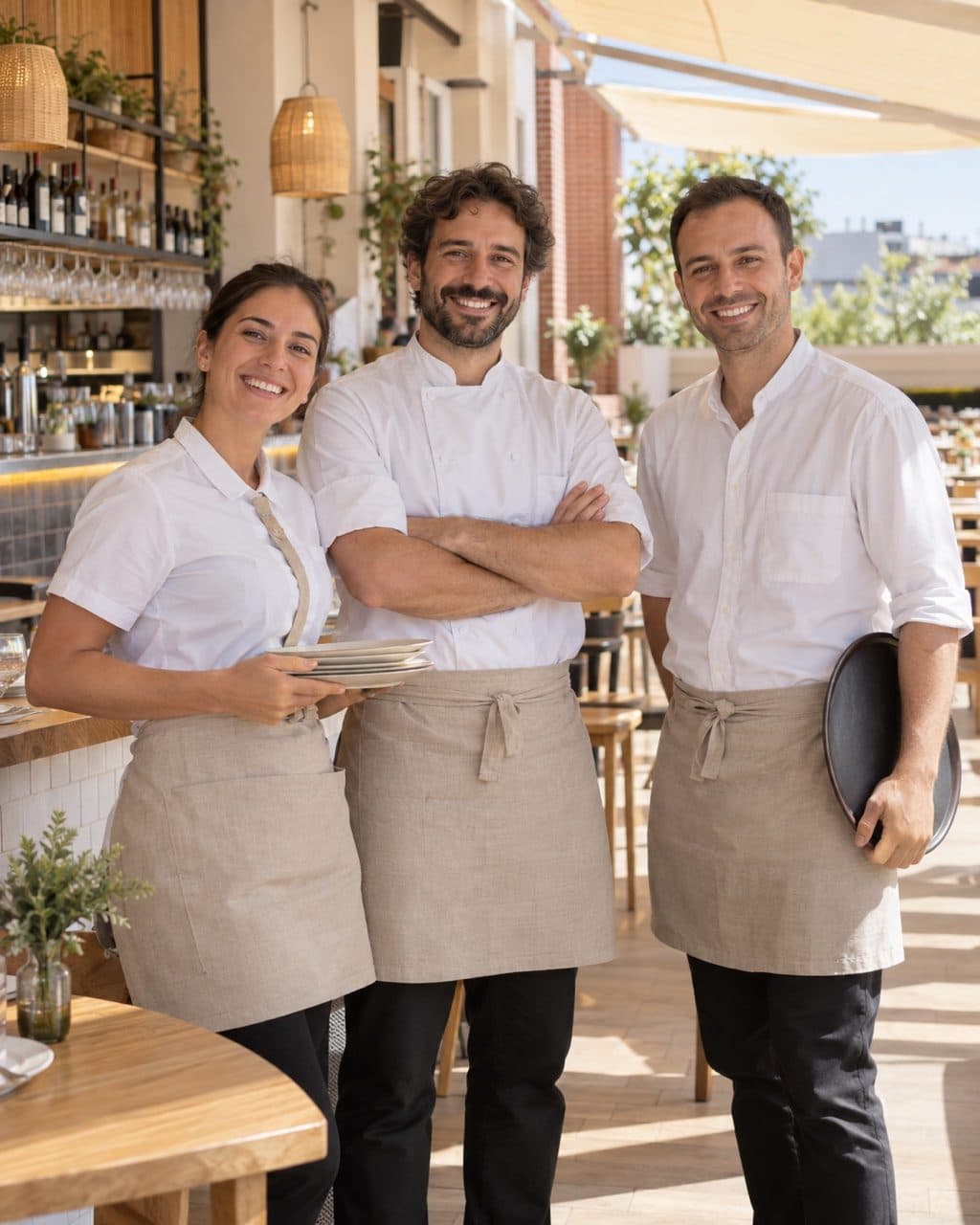 Profesional trabajando en una cocina de restaurante