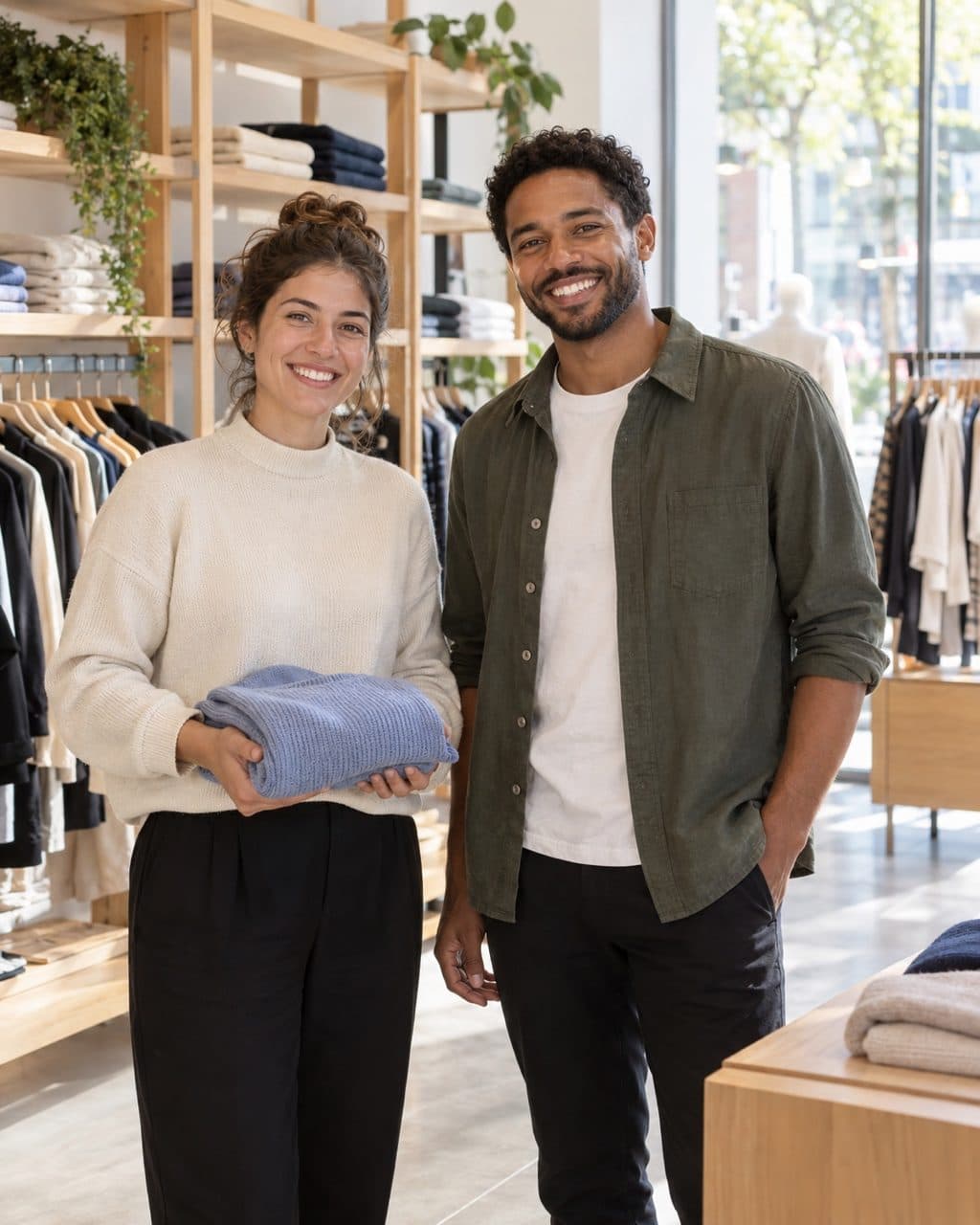 Comercio: equipo trabajando en un servicio